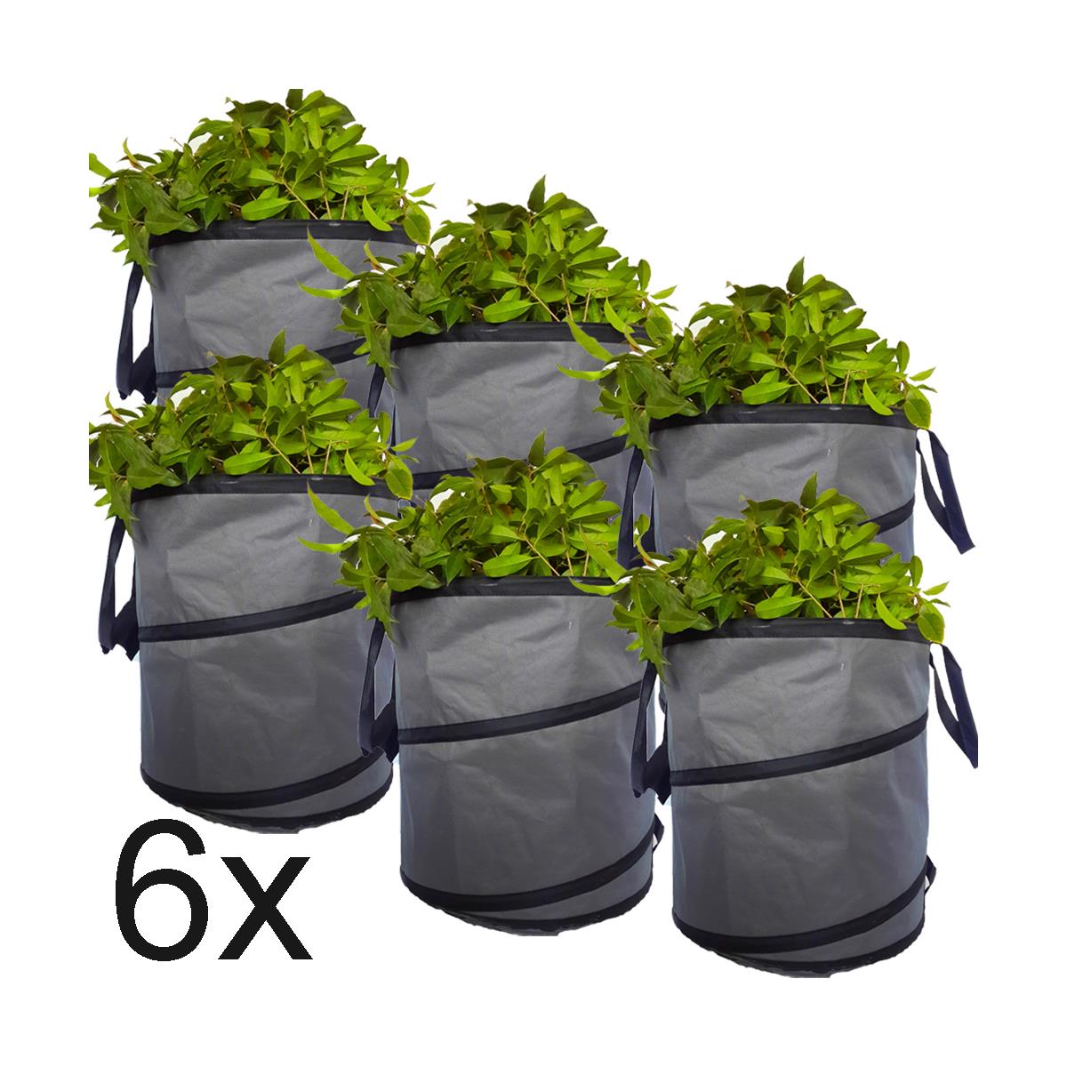FUXTEC 100L garden waste bags / leaf bags - SET of 6 - FX-GB100