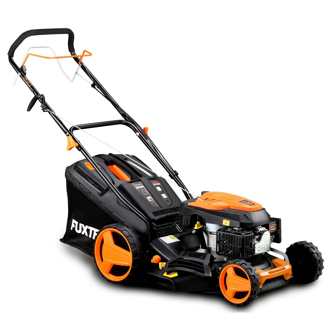 Petrol 146cc lawnmower 18inch cutting width -mowing,collecting,mulching,side discharge- FUXTEC RM4646